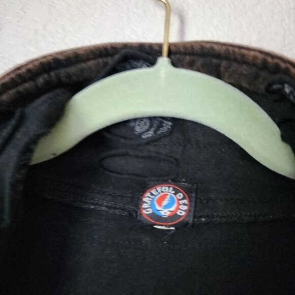 GRATEFUL DEAD VINTAGE Shacket Steal Your Face Skull Patch XL - Picture 12 of 13